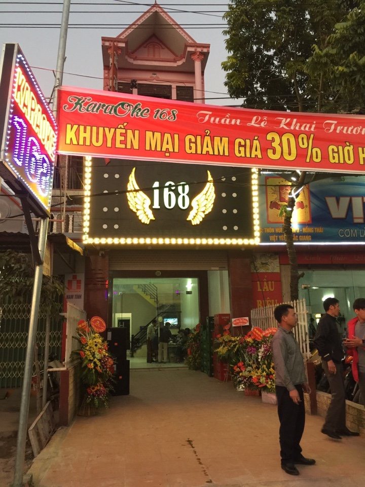 Hình ảnh lắp đặt dàn kinh doanh quán Karaoke 168 tại Việt Yên, Bắc Giang 1